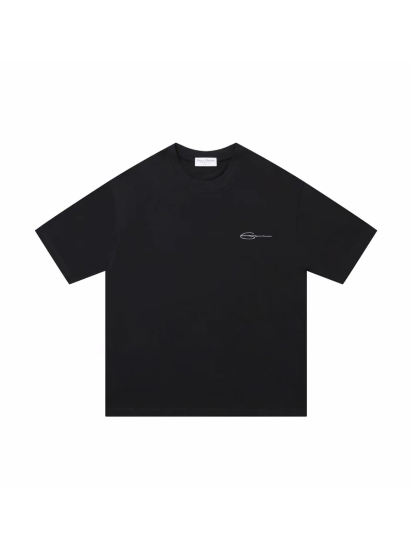 WHITE TAG - BASIC LOGO TEE BLACK