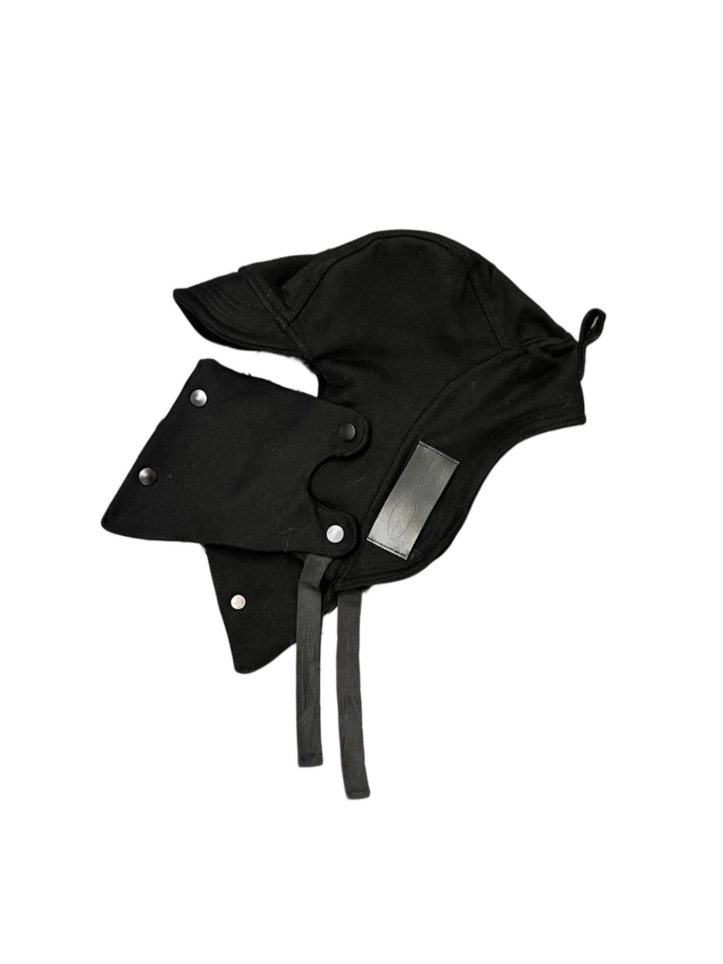 WAXED BLACK MULTI FUNCTION FLYING AVIATOR HAT